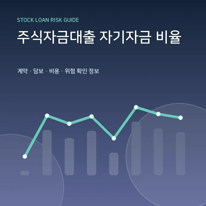 주식자금대출 자기자금 비율