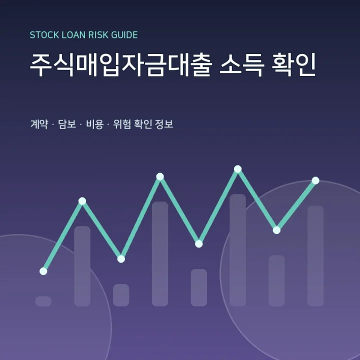 주식매입자금대출 소득 확인