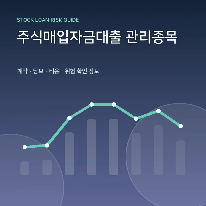 주식매입자금대출 관리종목