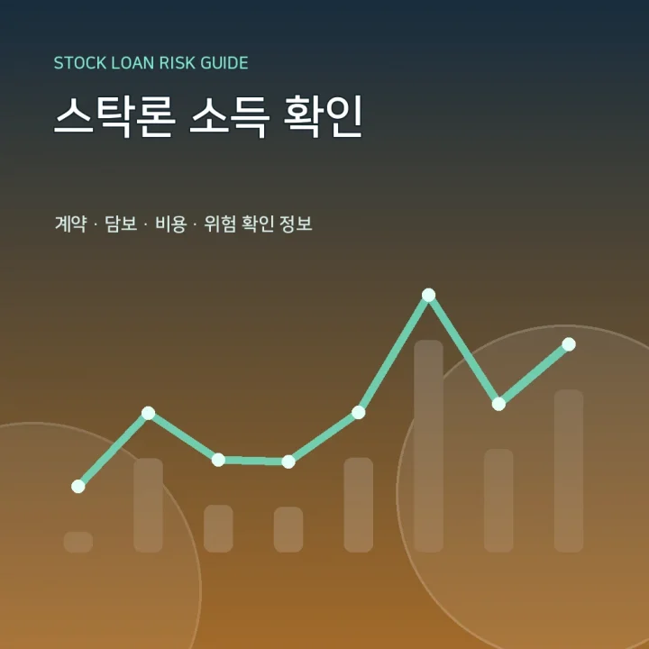 스탁론 소득 확인