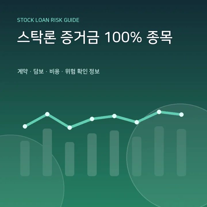 스탁론 증거금 100% 종목