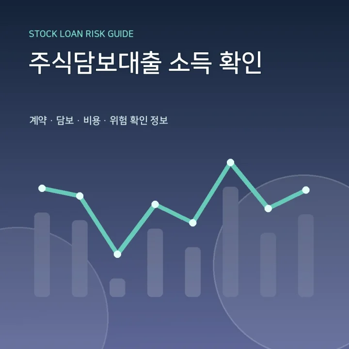 주식담보대출 소득 확인