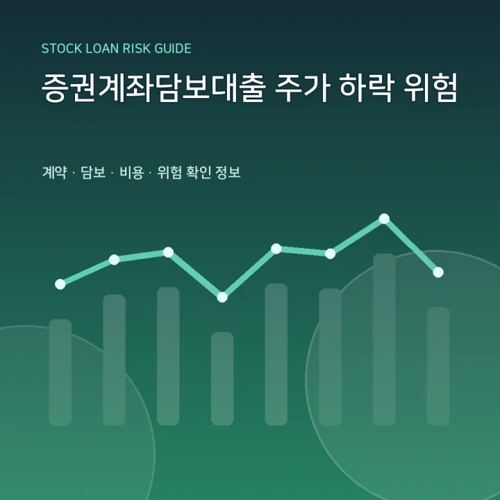 증권계좌담보대출 주가 하락 위험
