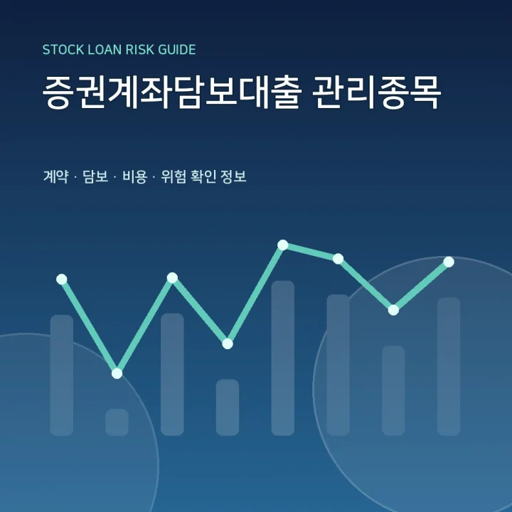 증권계좌담보대출 관리종목