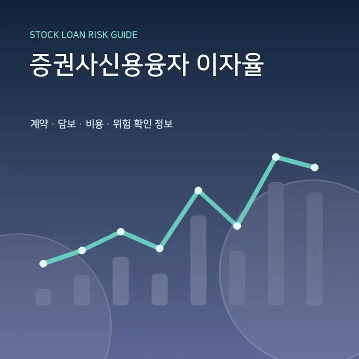 증권사신용융자 이자율