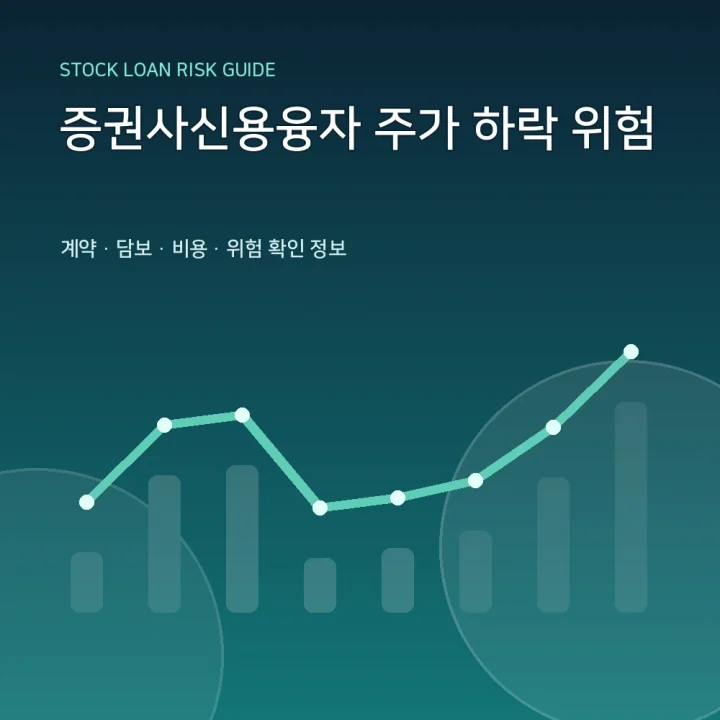 증권사신용융자 주가 하락 위험