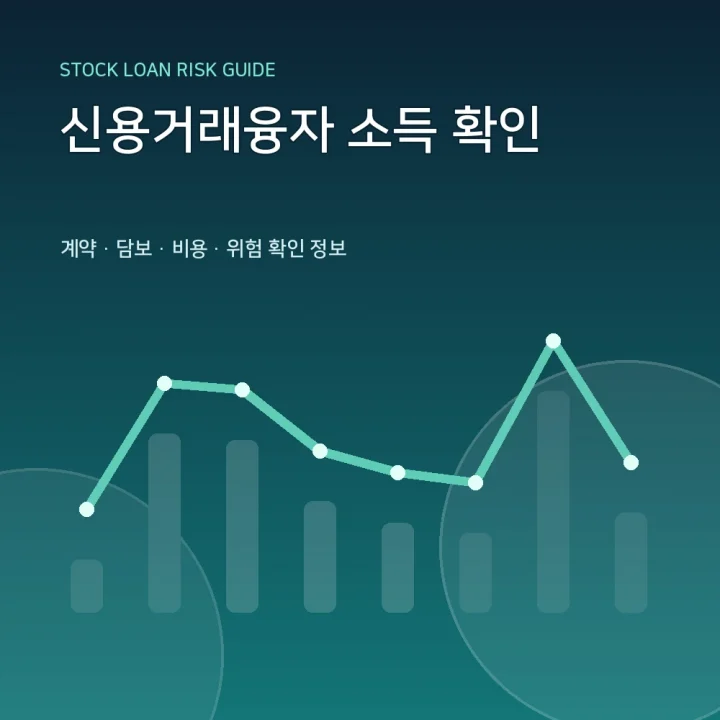 신용거래융자 소득 확인