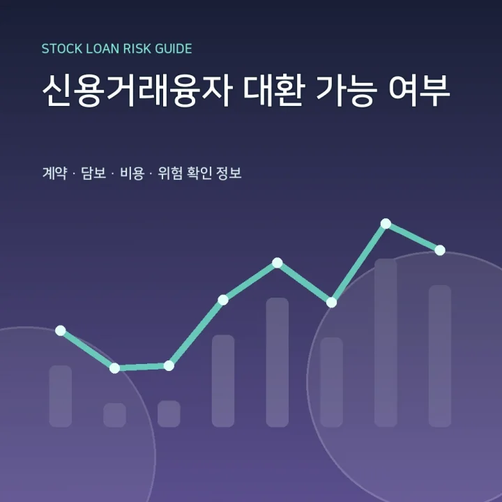 신용거래융자 대환 가능 여부