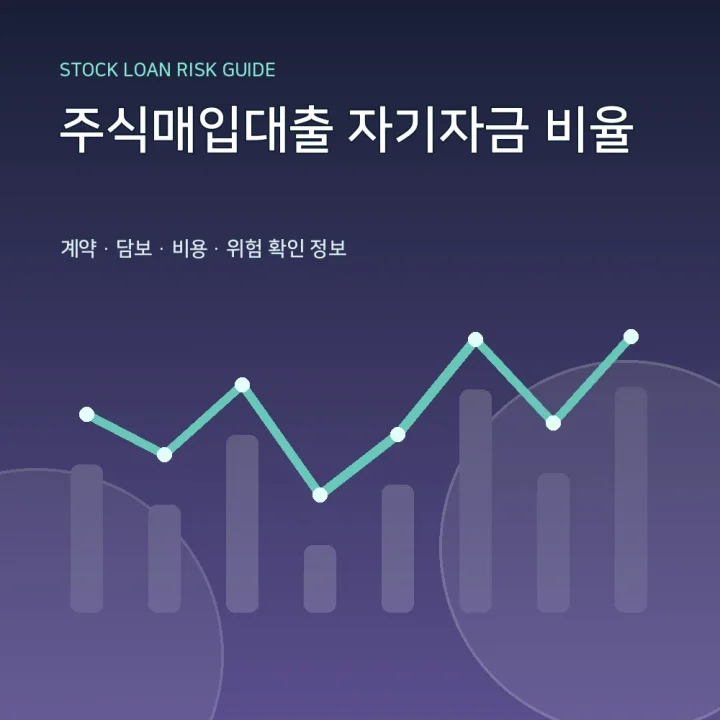주식매입대출 자기자금 비율